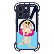 iPhone 16 Pro Ultra Bounce Case MagSafe Compatible Swimming Golden Retriever