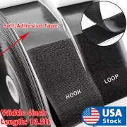 16.5ft Hook Loop Self Adhesive Fastener Tape Heavy Duty Double Sided Sticky Tape