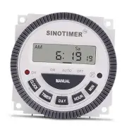TM619 Timer Switch Digital LCD Power Timer Switch Weekly Programmable Thinner