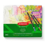 Derwent Academy 24 Colour Pencils in Tin