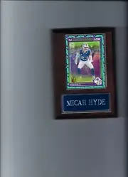 MICAH HYDE PLAQUE BUFFALO BILLS FOOTBALL NFL C