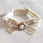 Collier chat nœud papillon – Élégant, confortable et ajustable – Taille M/L