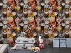3D Cats Seamless Wallpaper Wall Mural Removable Self-adhesive 326