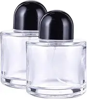 2Pcs Perfume Bottles Empty, 100ml/3.4oz Glass Refillable Perfume Bottle with Spray Atomizer, Essential Oil Container for Traveling and Outgoing, Bottles Empty, Bottle