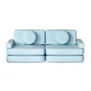 Sofa Bed 2 Seater Couch Kid Play DIY Modular Lounge Chaise Suite Velvet
