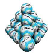 STRADIA "FOCUS" Full Size 5 Soccer Ball – Serious Game Series EVA Foam Padded Soccer Ball Pack of 20 with FREE Mesh Storage Bag