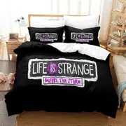 v264 Bed Sheets Game Life is Strange Before the Storm Bedding Set,Duvet Cover Bed Set Quilt Cover,King Queen Twin Size Boys Girls Adult 3-Piece Beddin
