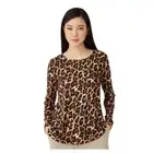 NATORI $48 OMBRE LEOPARD MIRAGE LOUNGE TOP SZ S NEW WITH TAG