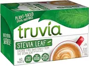 Truvia Natural Stevia Sweetener Packets, (Net Wt. 2.82 oz), 40 Count (Pack of 12)