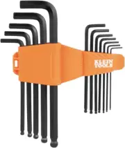 BLS22 22-Piece Long Ball-End Hex Key Wrench Set, SAE and Metric, Heat-Treated...
