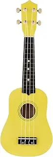 21-inch Ukulele 4 Strings Ukulele Small Guitar Bass Wooden Musical Instrument Low Yellow