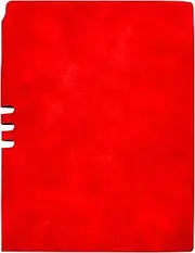 A5 Blank Notebook Ultra White Extra Thickness Paper Leather Touch Cover 120 Pages Red Colour