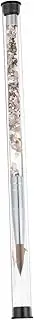 Gogogmee 1Pc Nail Art Brush Lightweight Manicure Carving Tool with Long Handle for Creating Convenient Nail Salon Supply with Protective Shell