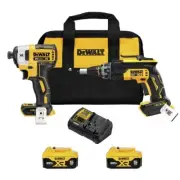 DeWalt DCK268P2 20V MAX XR Drywall Screwgun & Impact Driver Combo Kit 5 Ah New