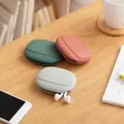 Headphone Storage Box Silicone Earphone Data Cable U Disk Organizer Cute Coins