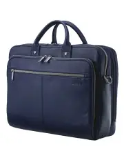 [Samsonite] Classic Leather Toploader in Blue