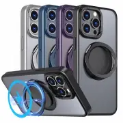 For iPhone 15 Pro Max 14 12 Phone Case Magnetic Heavy Duty Shockproof Ring Cover