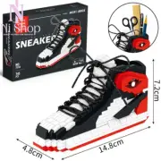 Sneakers Shoes Building Blocks Shoe Bricks Sport Basketball Assembly Toys Gifts