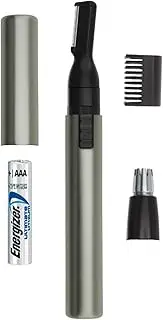 Wahl Micro Lithium Nose Hair Trimmer for Men and Women, 3-in-1 Nose/Ear and Eyebrow Trimmer, Lithium Battery, Washable Heads