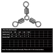 Multi Purpose Fishing Connector Rolling Swivels for Various Baits 10pcs