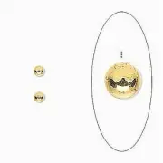 Memory wire end cap, GP, 3mm x 20