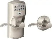Schlage FE575 CAM 619 Keypad Entry Auto Lock Satin Nickel Door Hardware