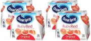 (24 Pack) Ocean Spray Original Ruby Red Grapefruit Juice with Vitamins, 10 Fl Oz