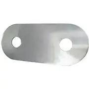 Proplus 133609 14 in. x 6 in. Acrylic Shower Cover Plate Silver