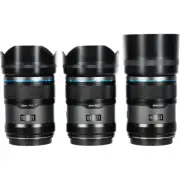 Sirui Sniper f/1.2 Autofocus 3-Lens Set 23mm 33mm 56mm (Sony E, Black) AS-3S-EB