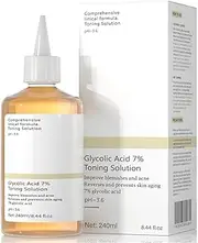 Glycolic Acid Toning Solution, Glycolic Acid 7% Toner, Glycolic Sour 7% Toning, KeepThe Skin Moist, Exfoliating Serum for Face, Facial Exfoliation Astringe Pores