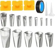 LIFKICH 20pcs Caulking Nozzle Finisher Kit for Kitchen Bathroom Window Sealing Easy Clean and Application Efficient Gaps Filling Tool