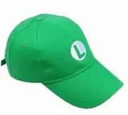Super Mario Bros Odyssey Luigi Baseball Cap Kids Mens Adjustable Cosplay Hats green