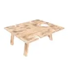 Folding Picnic Table Multi- Wood Table Outdoor Wine Tray