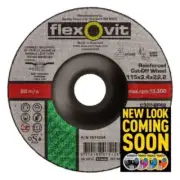 flexovit 115x3.4x22.2mm Masonry Cutting Wheel Concrete,Brick,Stone