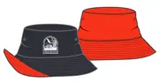 Black/Red Reversible Hat With Emb
