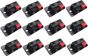 GAROZATION 30pcs 2-Way Speaker Box Connector Terminal Subwoofer Plug Terminal Cup Plastic Iron Sound Equipment Connector