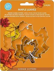 R&M International 1936 Maple Leaf Cookie Cutters, Assorted Sizes, 5-Piece Set