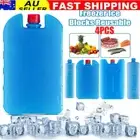 4PC Travel Ice Brick Block Portable Freezer Picnic Camping Food Cooler Cube Pack