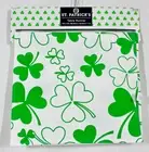 ST. PATRICKS DAY LUCKY SHAMROCK LINED TABLE RUNNER SIZE 72" x 13" NEW WITH TAGS