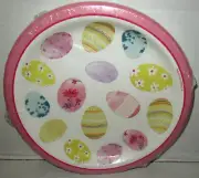 EASTER ~Dessert Paper Plates ~ 12 Ct. ~ 6 7/8" Plates ~ PRETTY EGGS