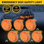 6/12x Magnetic LED Light Beacon Car Round Strobe Warning SOS Dis Lamps (for: Porsche)