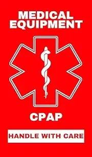 CPAP Medical Alert Equipment Luggage Tag - Handle with Care, DOT and ACAA regulations (LUG-CPAP-192) Quantity (2)