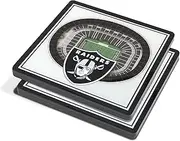 YouTheFan NFL Las Vegas Raiders 3D StadiumView Coaster - Allegiant Stadium (Pack of 12)