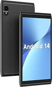 [HOTTABLET] Android 14.0 8inch Tablet, WiFi 6 2GB RAM 32GB ROM, 1280x800 IPS Touch Screen, 2+8MP Dual Camera, 4300mAh Battery, Black