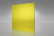 Yellow Transparent Acrylic Plexiglass sheet 1/4" x 12" x 24" #2208