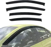 AUSGO Weathershields Compatible with Ford Falcon Fairmont BA BF Sedan 2002-2008, Luxury Weather Shields Window Visors Wind Deflectors Sun Rain Guard 4PCS Set