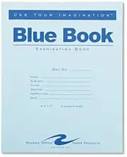 Roaring Spring Examination Blue Book Book,EXAM,4SHT,Wide,BE (Pack of100)