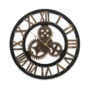 [Unbranded] Artiss 60cm Wall Clock Large Retro Roman Numerals