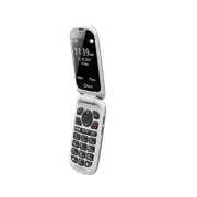 Olitech Easy Flip2 4G Seniors Phone: Big Buttons, GPS Location, Amplified Volume, Emergency Key - Black/White