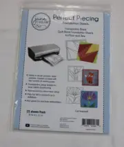 June Tailor Perfect Piecing - Foundation Sheets - 25 Sheets Pack